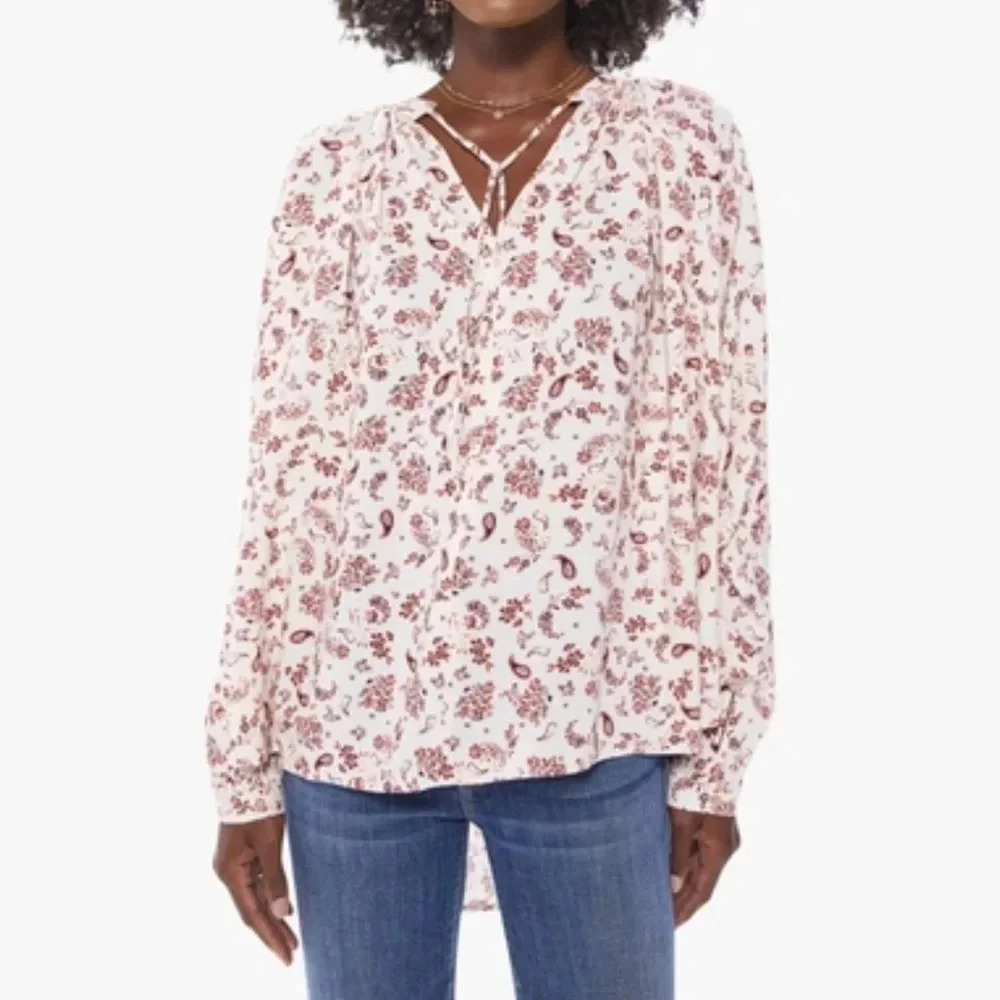 Xirena Ameli Paisley Tunic Top Cream Size Large